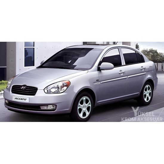 Hyundai Accent Era Krom Paslanmaz Çelik Kapı Eşiği 2005-2011