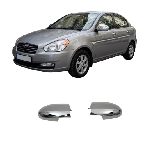 Hyundai Accent Era Krom Ayna Kapağı 2005-2012 Uyumlu Hyundai Accent Era Krom Ayna Kapağı 2005-2012 Uyumlu