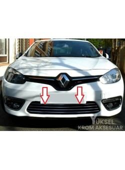 Renault Fluence Krom Ön Tampon Çıtası 2013 Üzeri Uyumlu