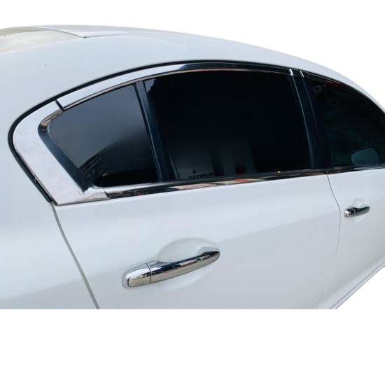 Honda Civic Krom Cam Çerçevesi Tam Tur 2012-2015 Uyumlu Honda Civic Krom Cam Çerçevesi Tam Tur 2012-2015 Uyumlu