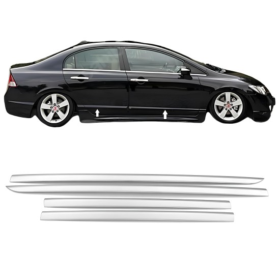 Honda Civic Krom Yan Kapı Çıtası 2006-2012 Uyumlu 
