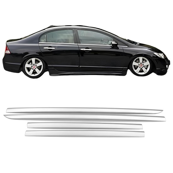 Honda Civic Krom Yan Kapı Çıtası 2006-2012 Uyumlu 