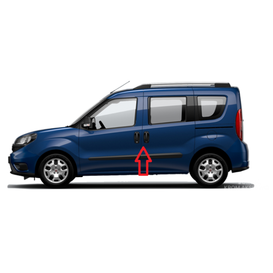 Fiat Doblo Krom Kapı Kolu 2010 -2023 Uyumlu