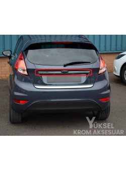 Ford Fiesta Krom Arka Bagaj Plakalık Üstü 2009-2017