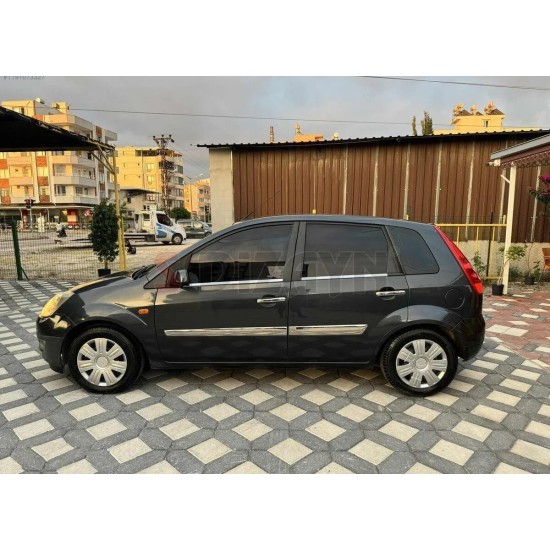 Ford Fiesta Krom Yan Kapı Çıtası 2006-2009 Uyumlu Geniş Modeli