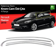 Renault Fluence Krom Cam Üst Çıtası 2010 Üzeri