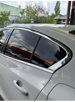 Ford Focus 4 Sedan Krom Cam Çerçeve Tam Tur 2019 Üzeri Uyumlu 