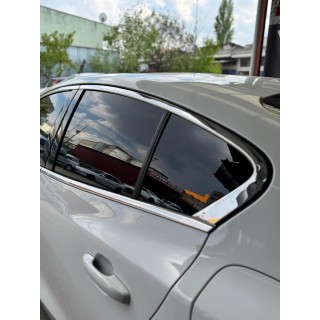 Ford Focus 4 Sedan Krom Cam Çerçeve Tam Tur 2019 Üzeri Uyumlu