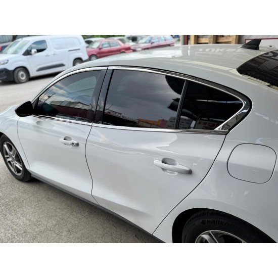 Ford Focus 4 Sedan Krom Cam Çerçeve Tam Tur 2019 Üzeri Uyumlu