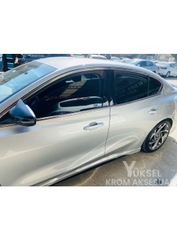 Ford Focus 4 Sedan Krom Cam Çerçeve Tam Tur 2019