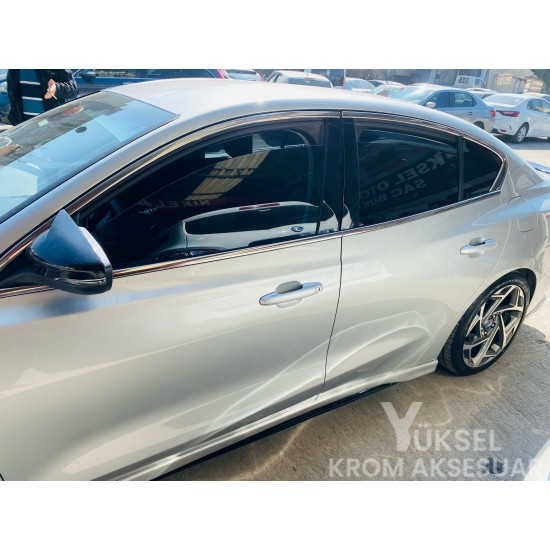 Ford Focus 4 Sedan Krom Cam Çerçeve Tam Tur 2019