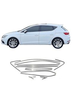 Seat Leon Krom Cam Çerçevesi 2013-2019 Uyumlu 
