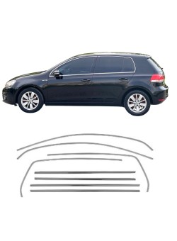 Volkswagen Golf 6 Krom Cam Çerçeve Tam Tur 2009-2013 