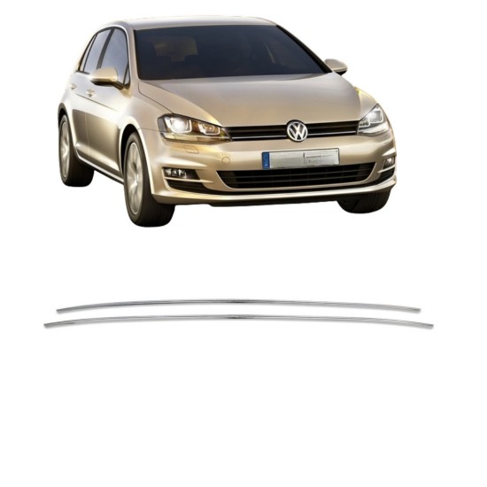 Volkswagen Golf 7 Krom Ön Tampon Çıtası 2013-2017 Uyumlu