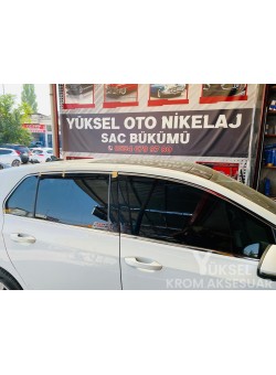 Volkswagen Golf 8 Krom Cam Çerçeve 2020 Üzeri Uyumlu 