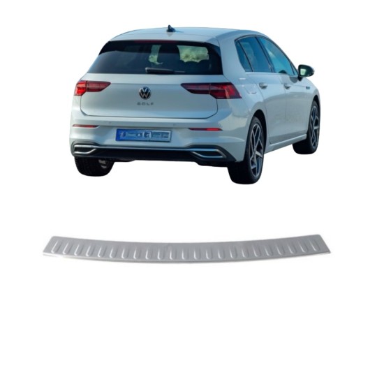 Volkswagen Golf 8 Krom Arka Tampon Eşiği 2020 Üzeri Uyumlu 