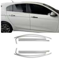 Fiat Egea Hb Krom Cam Çerçeve Nikelajı Tam Tur 2014 Üzeri Uyumlu 