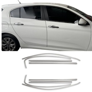 Fiat Egea Hb Krom Cam Çerçeve Nikelajı Tam Tur 2014 Üzeri Uyumlu