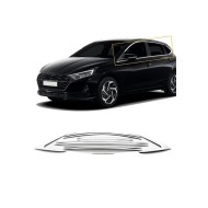 Hyundai İ20 Krom Cam Çerçevesi Nikelajı Tam Tur 2020 Üzeri Uyumlu 