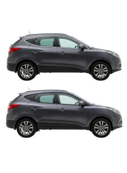 Hyundai İx35 Krom Cam Çerçeve Tam Tur 2010-2015 Uyumlu Hyundai İx35 Krom Cam Çerçeve Tam Tur 2010-2015 Uyumlu
