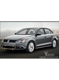 Volkswagen Jetta Krom Ön  Tampon Çıtası 2 Parça 2011-2014 