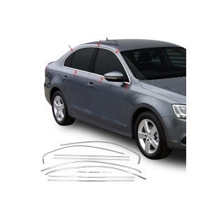 Volkswagen Jetta Krom Cam Çerçevesi 2011-2017