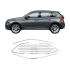 Skoda Kamiq 2019 Üzeri Krom Cam Çerçeve Nikelajı Tam Tur 