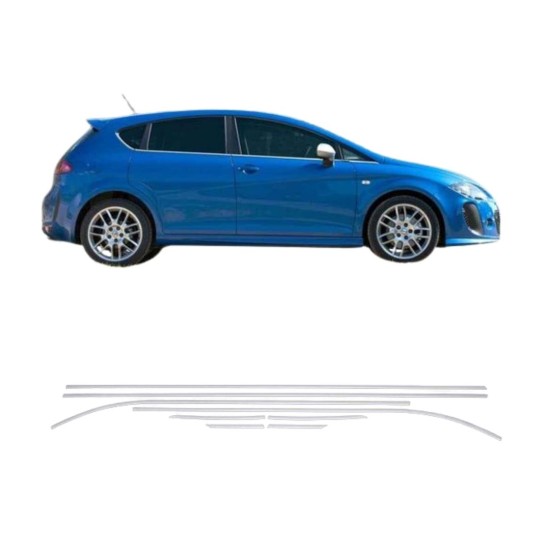 Seat Leon Krom Cam Çıtası 2005-2012 Uyumlu 