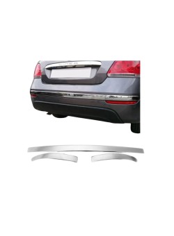 Fiat Linea Krom Arka Tampon Çıtası 3 Parça 2012 Üzeri Uyumlu