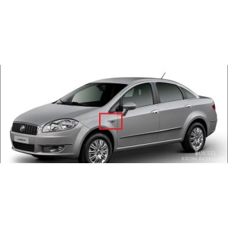 Fiat Linea Krom Sinyal Çerçevesi Paslanmaz Çelik 2007-2018 Uyumlu