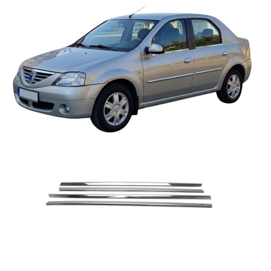 Dacia Logan Krom Cam Çıtası 2005-2013 Uyumlu 
