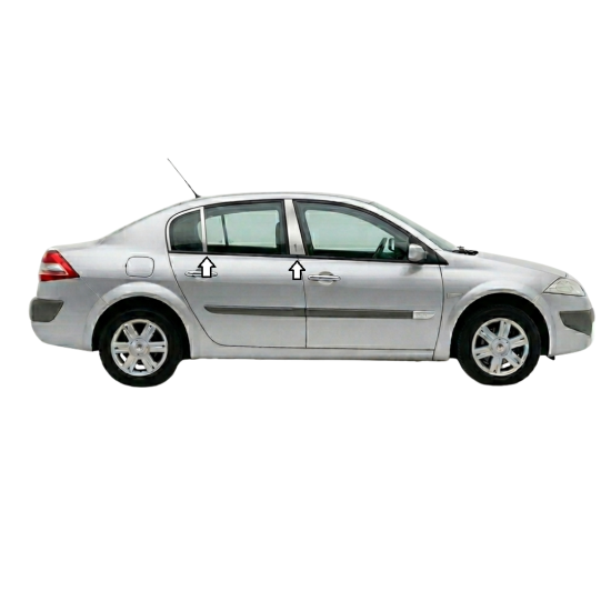 Renault Megane 2 Krom Direk Nikelajı 2004-2010 Uyumlu Renault Megane 2 Krom Direk Nikelajı 2004-2010 Uyumlu