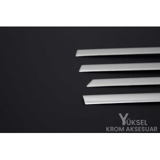 Renault Megane 4 Sedan Krom Cam Çıtası 6 Parça 2016 Ve Üzeri Uyumlu