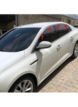 Renault Megane 4 Krom Cam Üst Çıtası 2016-2025