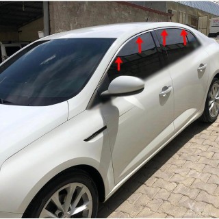 Renault Megane 4 Krom Cam Üst Çıtası 2016-2025