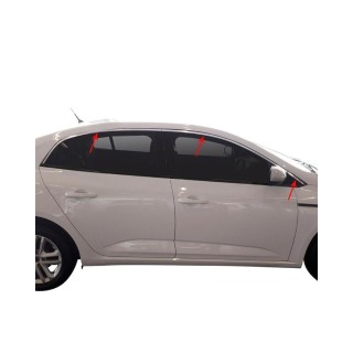 Renault Megane 4 Krom Cam Üst Çıtası 2016-2025