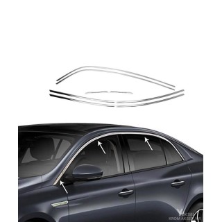 Renault Megane 4 Krom Cam Üst Çıtası 2016-2025