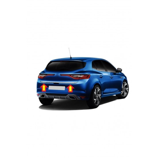 Renault Megane 4 Hb Krom Bagaj Alt Çıtası 2016-2021