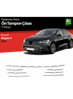 Renault Megane 4 Krom Ön Tampon Çıtası 8 Prç. 2020 Üzeri