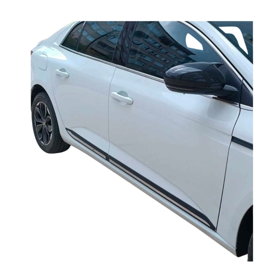 Renault Megane 4 Krom Yan Kapı Çıtası Plastikli 2016-2026 Uyumlu Renault Megane 4 Krom Yan Kapı Çıtası Plastikli 2016-2026 Uyumlu