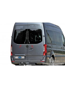 Mercedes Sprinter W907 Krom Arka Cam Alt Çıtası 2 Parça Çift Kapı 2018 ve Sonrası