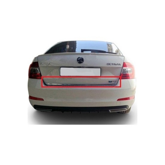 Skoda Octavia A7 Krom Bagaj Alt Çıtası 2013-2017