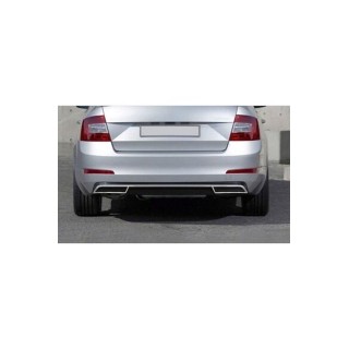 Skoda Octavia A7 Krom Arka Difüzör 3 Parça 2013-2017 Uyumlu Skoda Octavia A7 Krom Arka Difüzör 3 Parça 2013-2017 Uyumlu