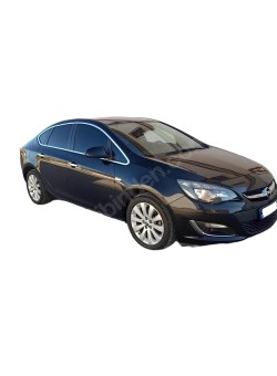 Opel Astra J Krom Paslanmaz Çelik Cam Çerçeve 2012-2020 Sedan 