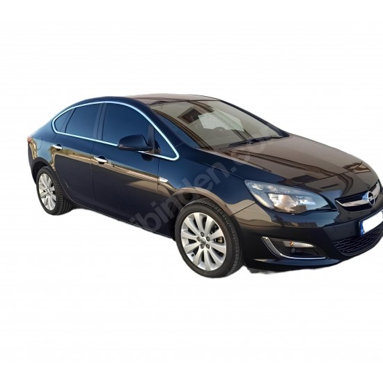 Opel Astra J Krom Paslanmaz Çelik Cam Çerçeve 2012-2020 Sedan