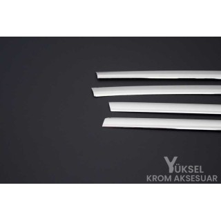 Peugeot 208 Krom Cam Çıtası 2012-2019 Uyumlu