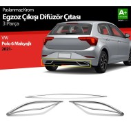 Volkswagen Polo Krom Paslanmaz Egzoz Difizörü 2021 Üzeri 