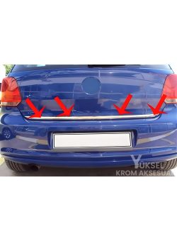 Volkswagen Polo Krom Bagaj Alt Çıtası 2009-2017