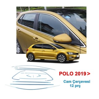 Volkswagen Polo 6 Krom Cam Çerçevesi 2018-2025