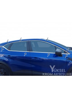 Renault Captur Krom Cam Çerçevesi 16 Parça 2020 Üzeri 